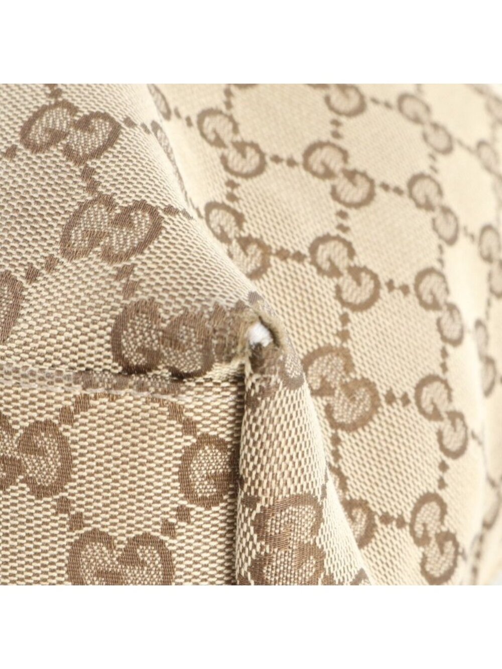 ★SOLD★ Gucci GG Canvas Leather Tote Shoulder Hand Ebm - Picture 9 of 14